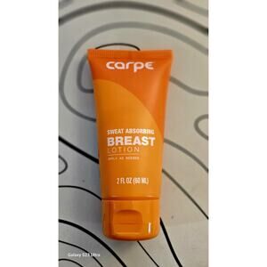 Carpe Sweat Absorbing Breast Lotion Moisture Wicking Sweat Shield 2 oz